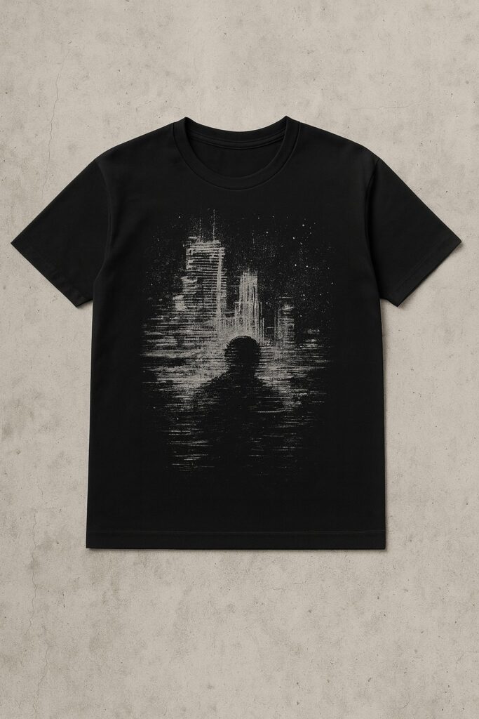 Voidcut dark art streetwear logo in abstract black ink design